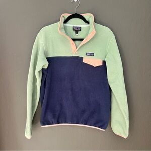 Patagonia Synchilla Green and Blue Fleece